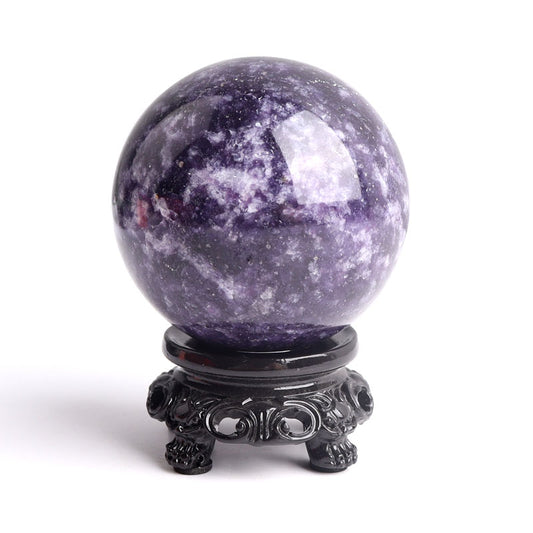 Differnet Size Purple Mica Crystal Ball Natural Sphere,no holder