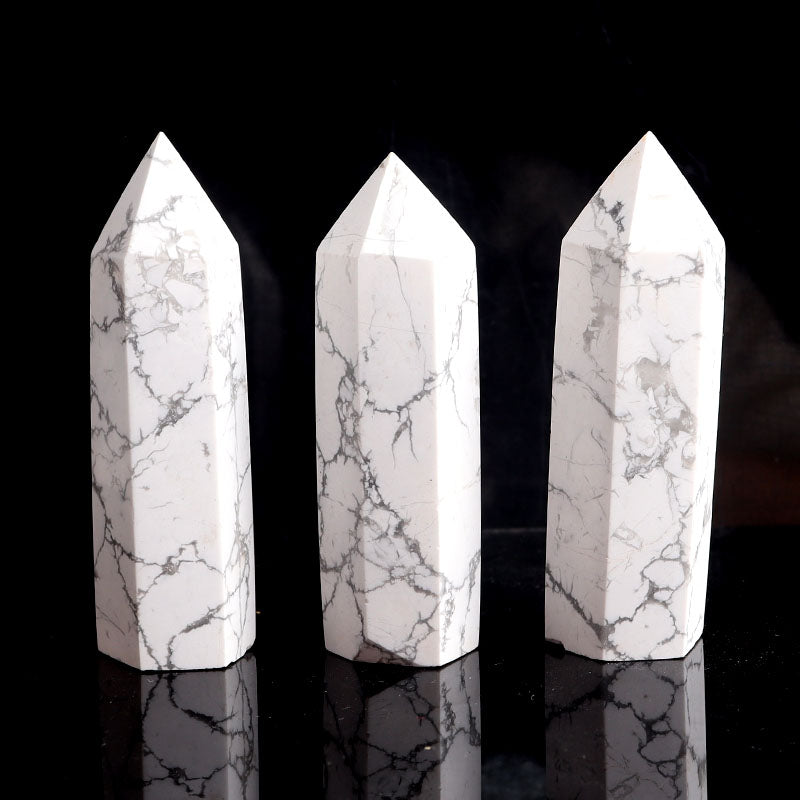 White Howlite Tower