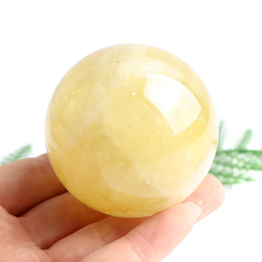 yellow citrine sphere crystal ball