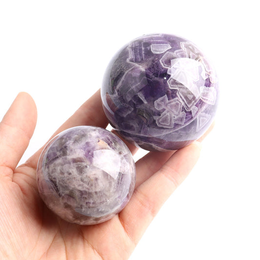 dogtooth amethyst sphere ball darker color