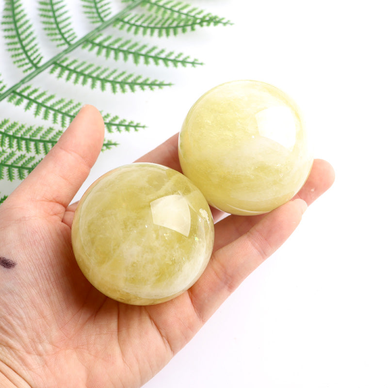 yellow citrine sphere crystal ball