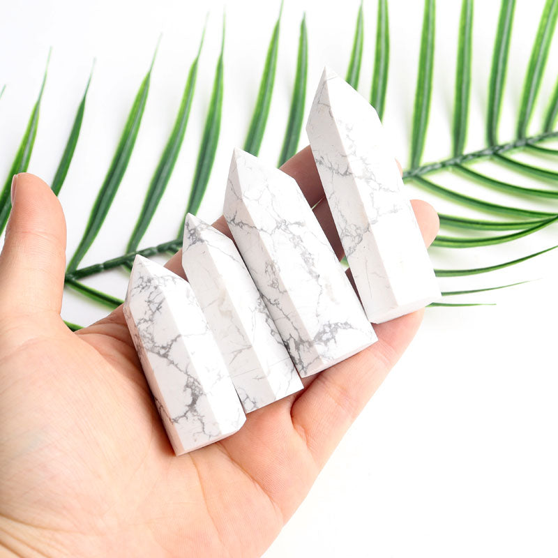 White Howlite Tower