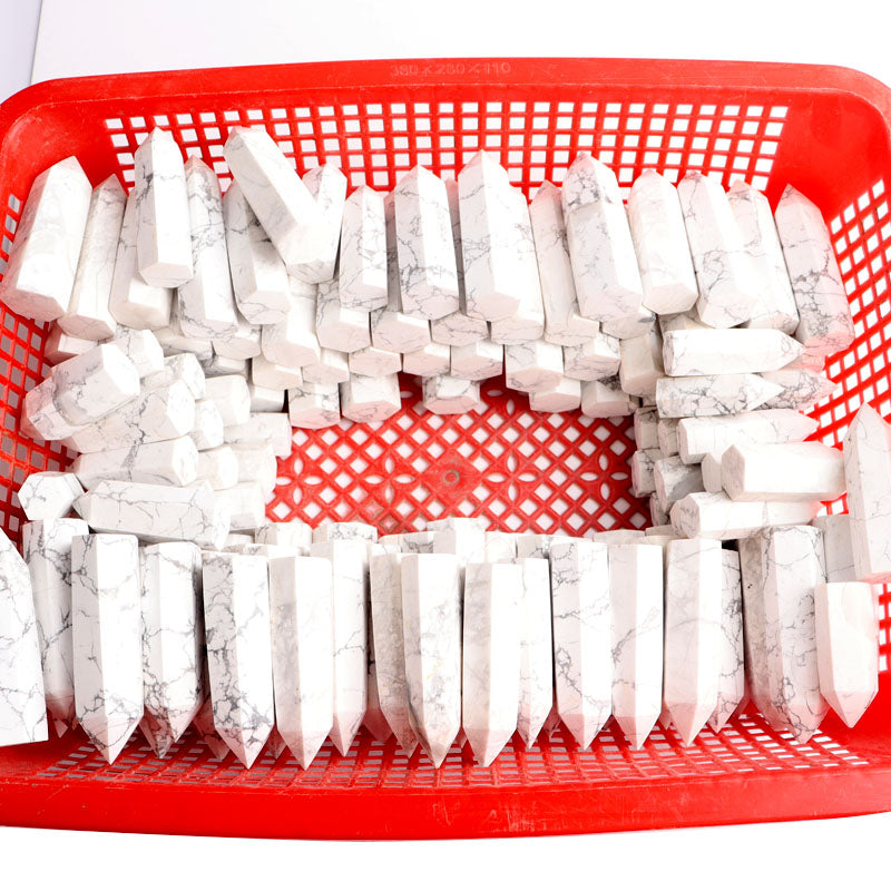 White Howlite Tower