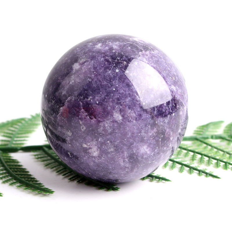 Differnet Size Purple Mica Crystal Ball Natural Sphere,no holder