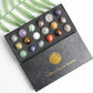 18pcs/set Natural Mixed 20mm Crystal Ball in Gift Box