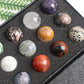 18pcs/set Natural Mixed 20mm Crystal Ball in Gift Box